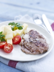 Saltimbocca de veau et frites de polenta au Pur Brebis Pyrénées