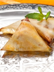 Samoussas au Comté et à la menthe