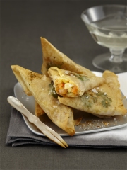 Samoussas de Saint-Jacques et crevettes
Photo : © Syndicat des Surgelés