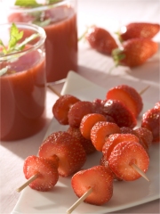Recette Sirop de fraises pour brochettes de fraises du Périgord IGP