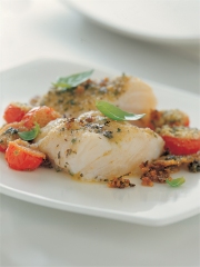 Recette Skrei de Norvège rôti aux herbes et à la Moutarde