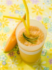 Smoothie melon charentais jaune et citron vert
Photo : © Melon Charentais Jaune