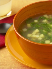 Potage de pommes de terre et roquette
Photo : © Fous de Pommes de Terre