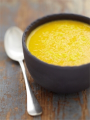 Soupe de potiron au lait de coco