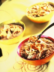 Soupe de Poulet aux Lentilles et aux Girolles