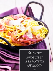 Spaghetti aux œufs et à la pancetta
Photo : © Editions GLD