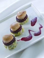 Coquilles Saint-Jacques aux Poireaux et Betteraves