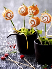 Sucettes de saumon fumé
Photo : © Delpeyrat