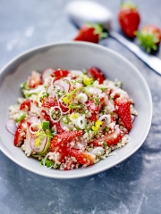 Taboulé de quinoa aux fraises de France
Photo : ©  J.C Amiel / Fraise de France