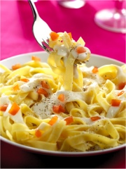 Tagliatelles aux 4 fromages
Photo : © Francine