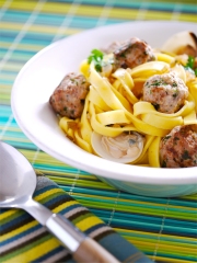 Tagliatelles de veau et coques
Photo : © Emmanuel Auger / Veau de la Pentecôte