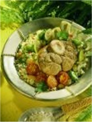 Tajine de Veau de la Pentecôte aux jeunes fèves et petits violets
Photo : © Collective du Veau de la Pentecôte