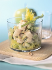 Tartare d'esturgeon à la pomme, au céleri et à la coriandre
Photo : © CIPA / Philippe Asset