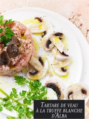Tartare de veau à la truffe blanche
Photo : © Editions GLD