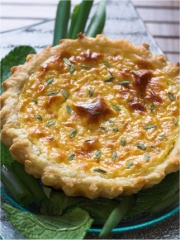 Tarte à l'ail blanc
Photo : © Michel Dulherm