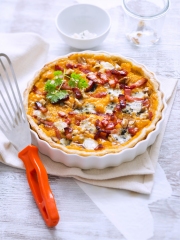 Tarte d'automne à la courge butternut et au roquefort
Photo : © Amélie Roche / Hachette Pratique