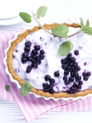 Tarte au citron vert avec des Myrtilles Sauvages du Canada
Photo : © Wild Blueberry Association of North America