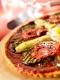 Tarte fine aubergine et Chorizo Aoste S�lection