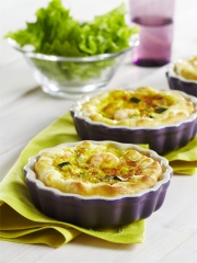 Tartelettes crevettes curry et courgettes
Photo : © Herta