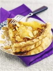 Tarte aux poires à la crème de pain d'épices