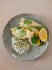 Tempura de lieu noir sauce mayonnaise ou yaourt
Photo : © Centre des Produits de la Mer de Norvège