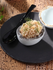 Tourteau relevé à la Sauce Tabasco Rouge, Délicate Gelée de Tomate, Crème d'Avocat
Photo : © Tabasco