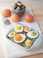 Trio d'oeufs mimosa au thon et aux trois saveurs
Photo : © Connétable