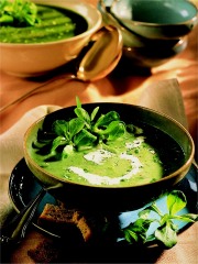 Velouté de mâche aux pommes de terre
Photo : © Caroline Martin