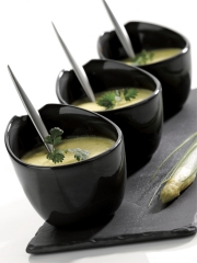 Verrine de mousse d'asperges
Photo : © Priméale