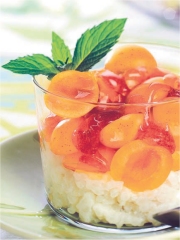 Verrines de riz au lait aux mirabelles de Lorraine
Photo : © François Bertram