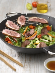 Recette Wok aux émincés de Magret et petits légumes du pays du soleil