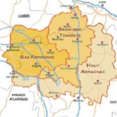 Les 3 régions de production des eaux-de-vie d'Armagnac