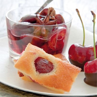 Assiette gourmande aux cerises