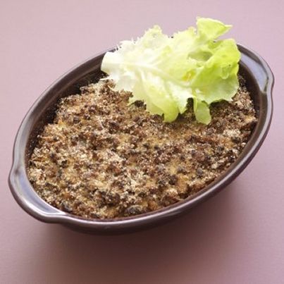 Aubergine farcie au bœuf