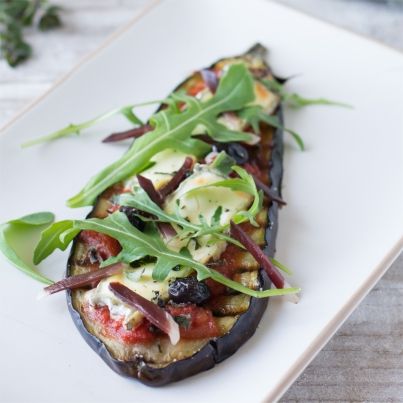 Aubergines façon pizza au Selles-Sur-Cher