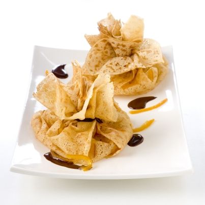 Aumônières chocolat orange