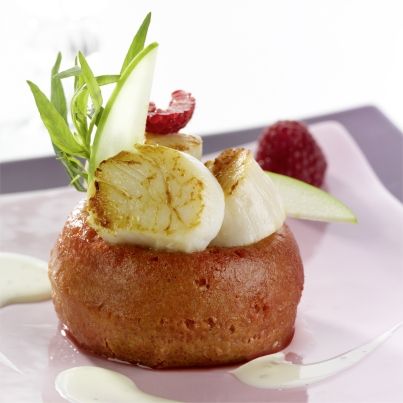 Baba de Coquilles St-Jacques aux Framboises en Chaud Froid