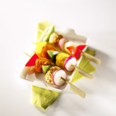 Banderilles d'apéro au Reblochon