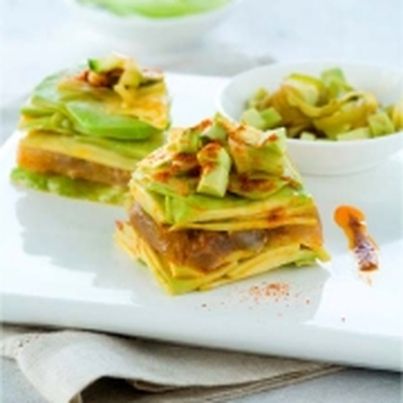 Avocat et bar mariné au paprika