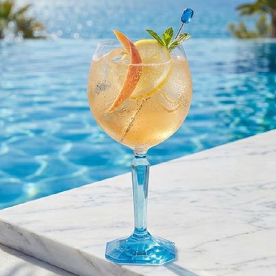 Bombay Sapphire Peach and Lemon Spritz
