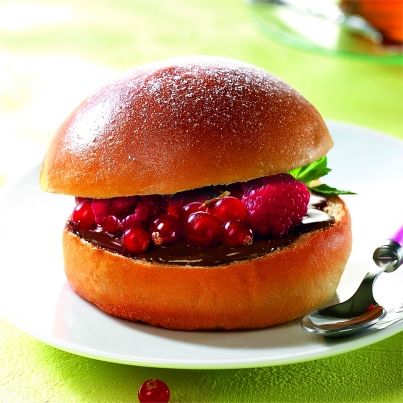 Brioch'Burger Chocolat Fruits Rouges