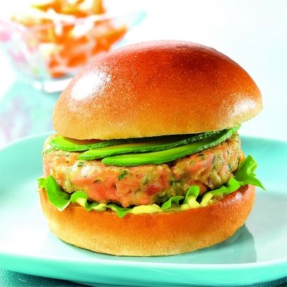 Brioch'Burger au saumon