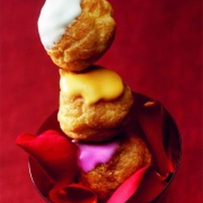 Brochettes de choux passion, gingembre et vanille