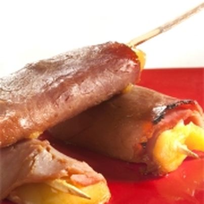 Brochettes de jambon au Comté