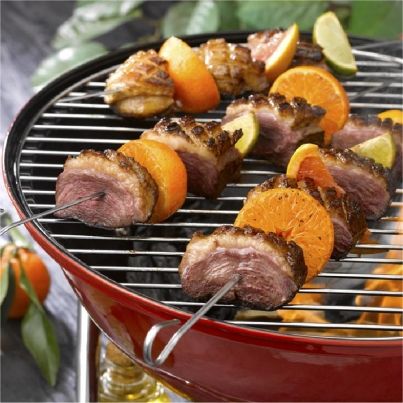 Brochettes de Magret de Canard aux Agrumes