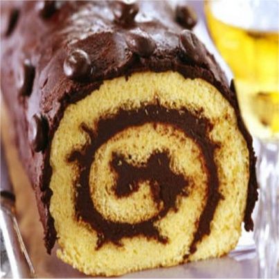 Bûche à la ganache au café