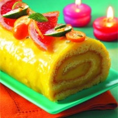 Bûche de Noël aux fruits