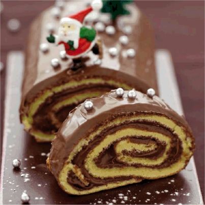 Bûche de Noël au Nutella