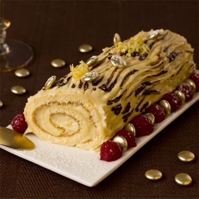 Bûche au thé et au citron