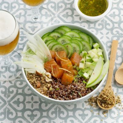 Buddha Bowls Quinoa Saumon